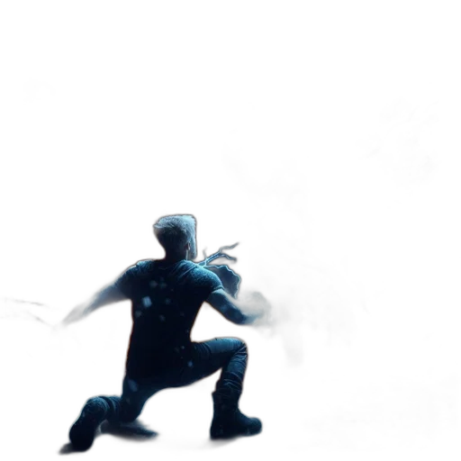robot, mask, creature, sword transparent PNG cut-out
