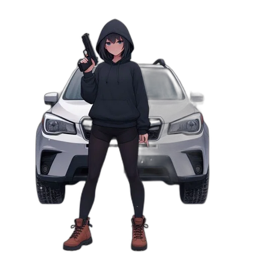 weapon, car, jacket, animal transparent PNG cut-out