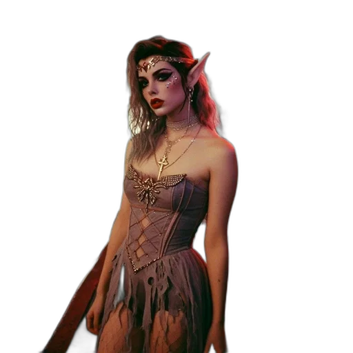 dress, creature, dragon, mask transparent PNG cut-out