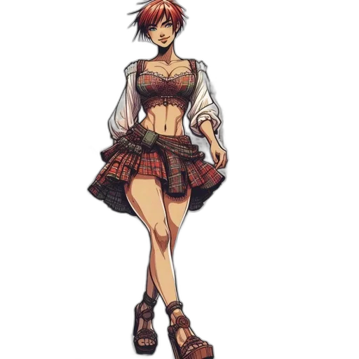 dress, concept art, pixel art, anime transparent PNG cut-out