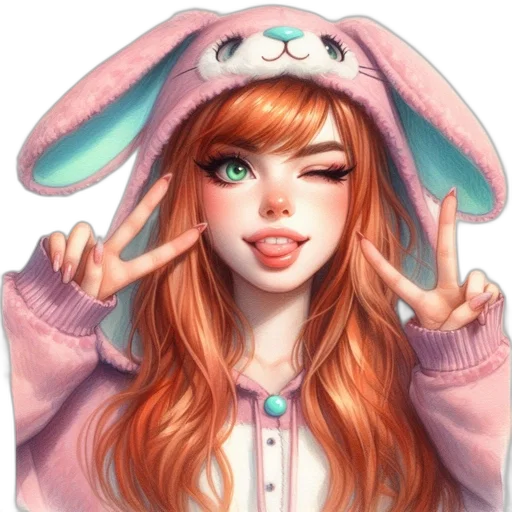 face, hat, fantasy art, anime transparent PNG cut-out