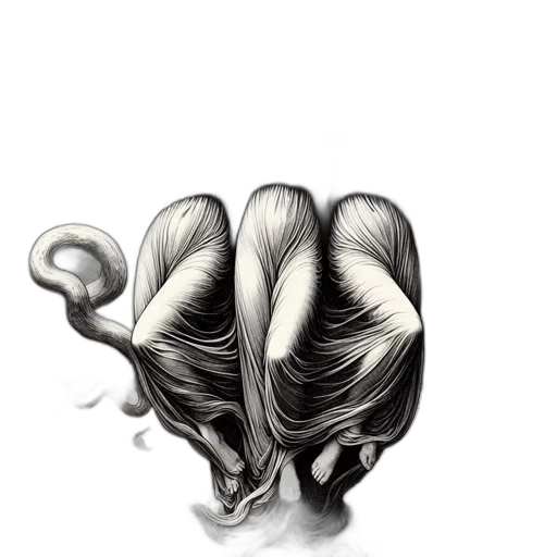 hair, mask, creature, crown transparent PNG cut-out