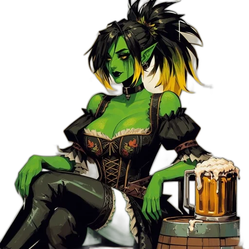 fantasy art, concept art, pixel art, comic book art transparent PNG cut-out