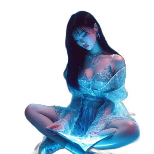 dress, concept art, fantasy art, 3d render transparent PNG cut-out