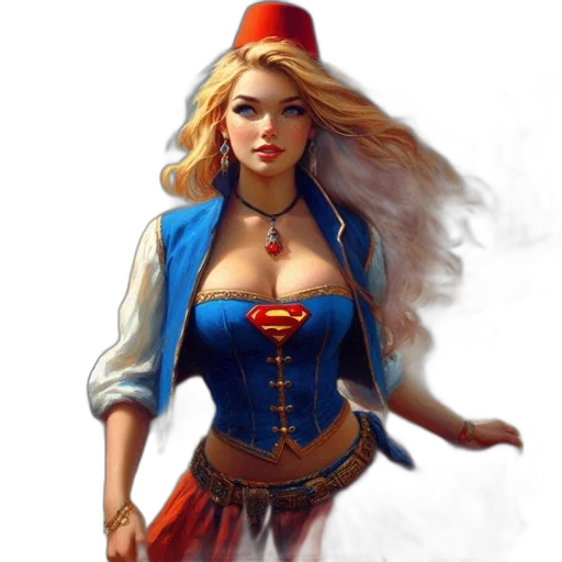 dress, crown, fantasy art, comic book art transparent PNG cut-out
