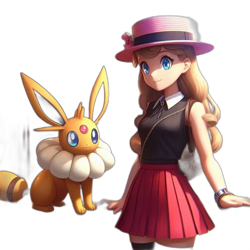 hat, staff, animal, dress transparent PNG cut-out