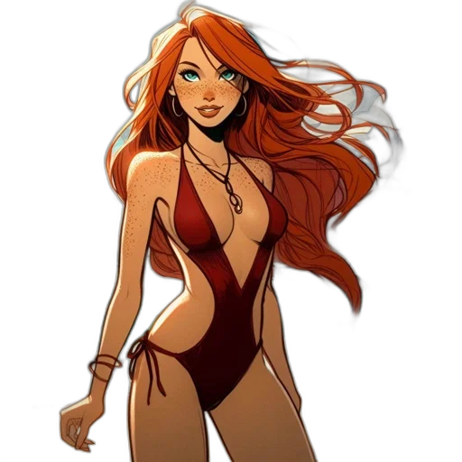 dress, concept art, comic book art, cartoon transparent PNG cut-out