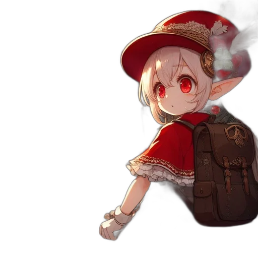 hat, staff, weapon, dress transparent PNG cut-out