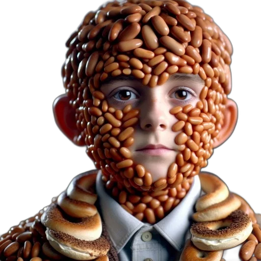 food, face, robot, creature transparent PNG cut-out