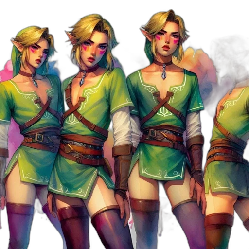 concept art, fantasy art, pixel art, watercolor transparent PNG cut-out