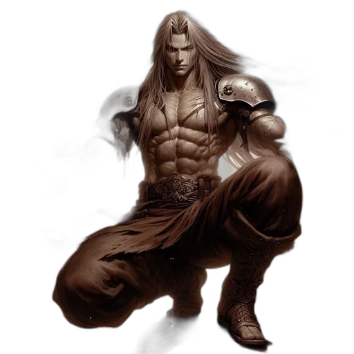 fantasy art, concept art, comic book art, photorealistic transparent PNG cut-out