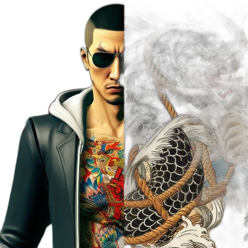 jacket, photorealistic, concept art, fantasy art transparent PNG cut-out