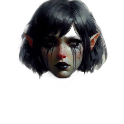 face, mask, creature, staff transparent PNG cut-out