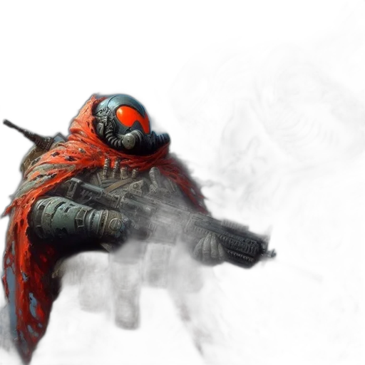weapon, mask, creature, robot transparent PNG cut-out