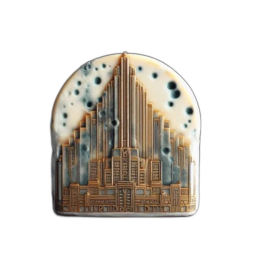 3d render, concept art, semicircular, sculpture transparent PNG cut-out