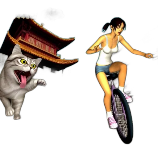 concept art, anime, photorealistic, cartoon transparent PNG cut-out
