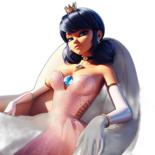 dress, concept art, 3d render, fantasy art transparent PNG cut-out