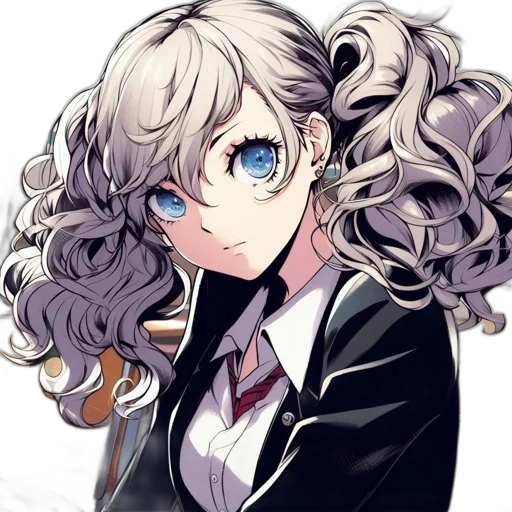 hair, staff, face, crown transparent PNG cut-out
