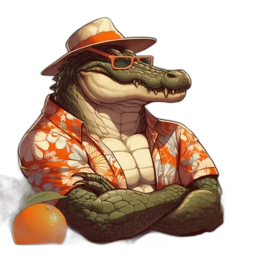 dragon, jacket, hat, concept art transparent PNG cut-out