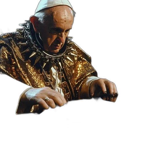 jewelry, crown, jacket, staff transparent PNG cut-out