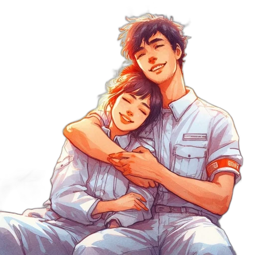 watercolor, comic book art, anime, photorealistic transparent PNG cut-out