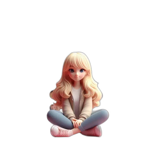 hair, face, staff, jacket transparent PNG cut-out