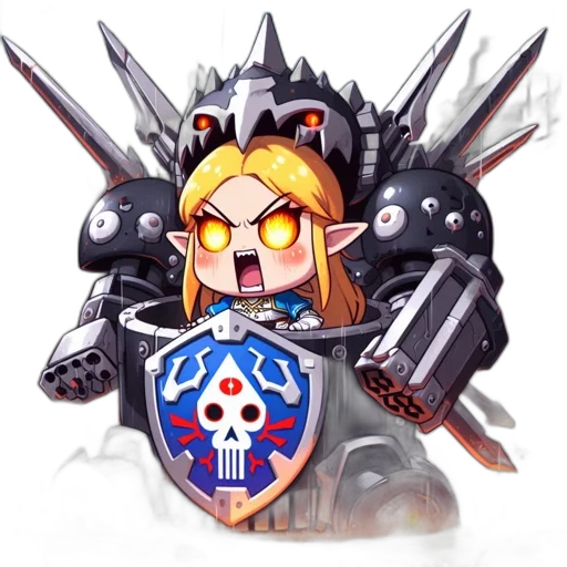 weapon, robot, concept art, pixel art transparent PNG cut-out