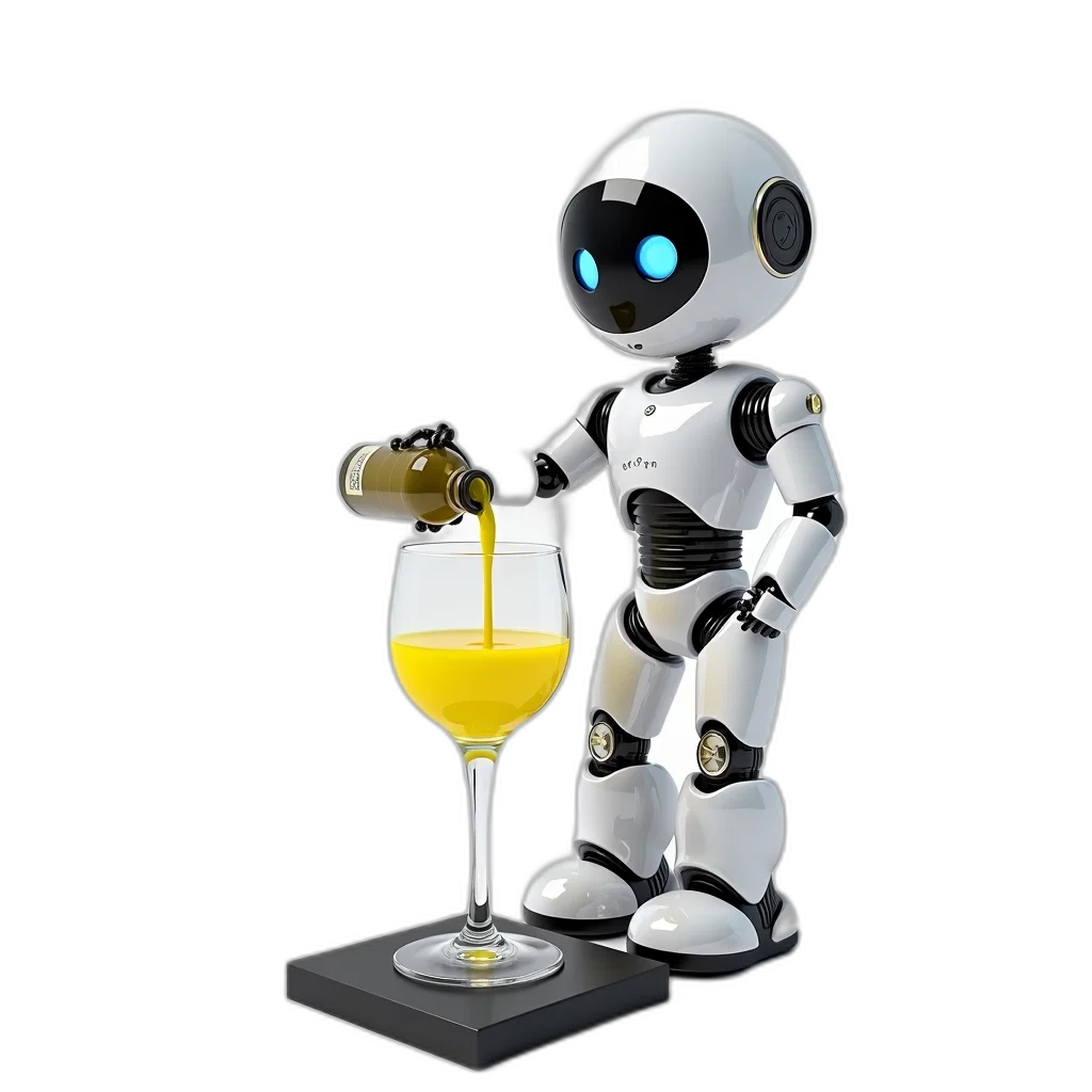 robot, 3d render, concept art, pixel art transparent PNG cut-out