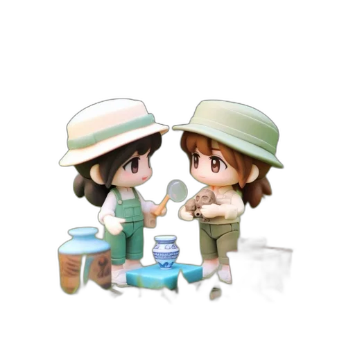 bottle, hat, food, oil painting transparent PNG cut-out