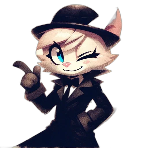 staff, hat, cartoon, pixel art transparent PNG cut-out