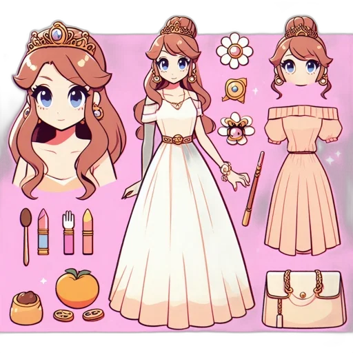 dress, jewelry, concept art, pixel art transparent PNG cut-out