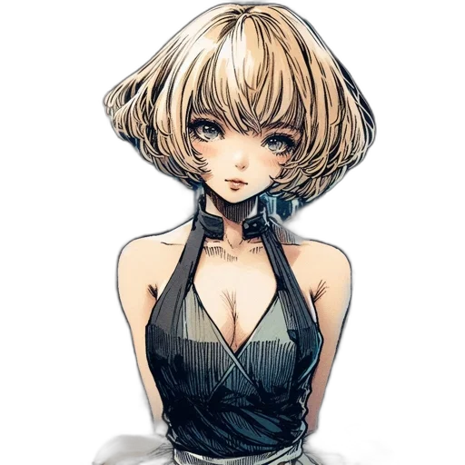 dress, face, hair, mask transparent PNG cut-out