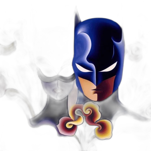 mask, concept art, comic book art, 3d render transparent PNG cut-out