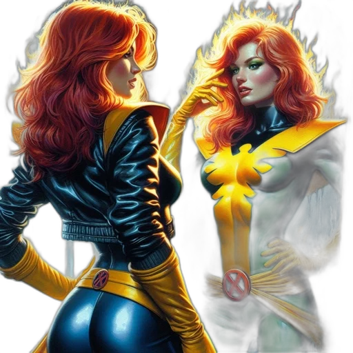 comic book art, concept art, fantasy art, golden transparent PNG cut-out