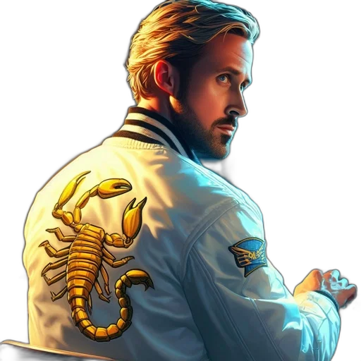 jacket, staff, animal, robot transparent PNG cut-out