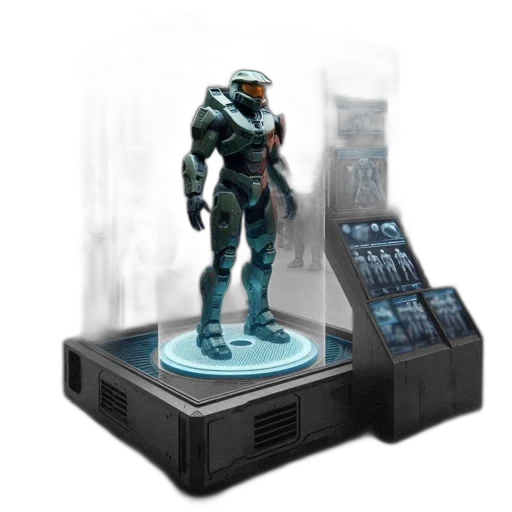 robot, concept art, 3d render, pixel art transparent PNG cut-out