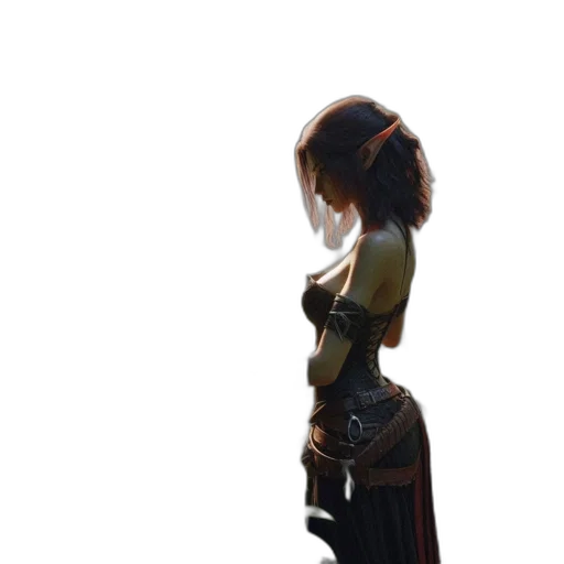 dress, staff, sword, weapon transparent PNG cut-out