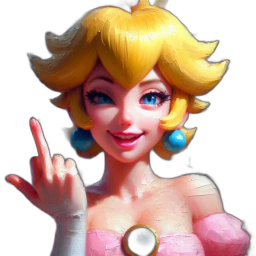 face, dress, crown, staff transparent PNG cut-out