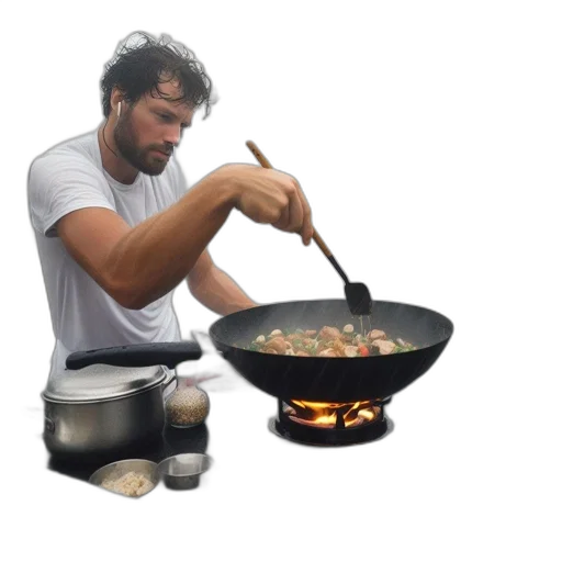 food, staff, weapon, 3d render transparent PNG cut-out