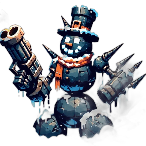 robot, weapon, staff, concept art transparent PNG cut-out