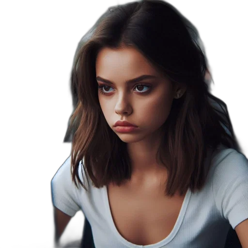 face, hair, jacket, dress transparent PNG cut-out