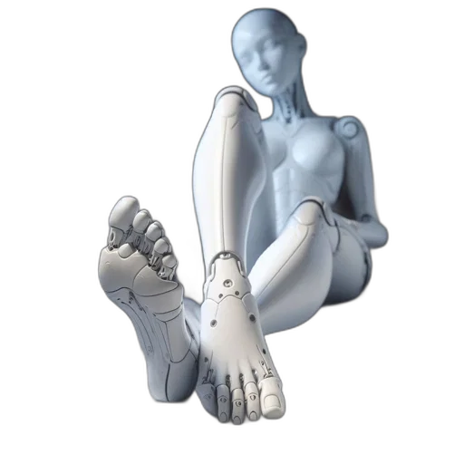 robot, shoes, 3d render, concept art transparent PNG cut-out