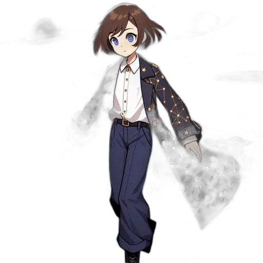 staff, jacket, creature, dress transparent PNG cut-out