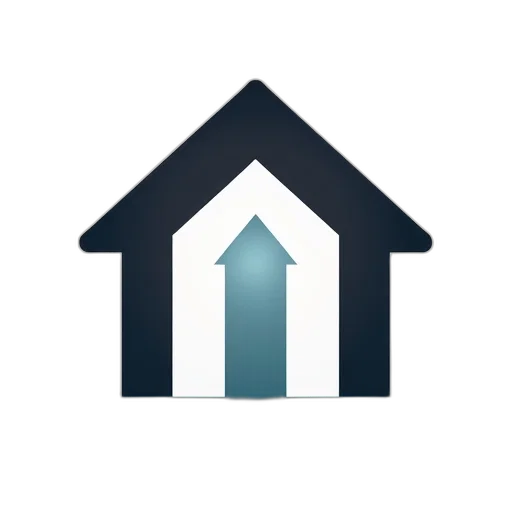 3d render, logo, home, heating transparent PNG cut-out