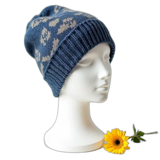 hat, crown, blue, mannequin transparent PNG cut-out