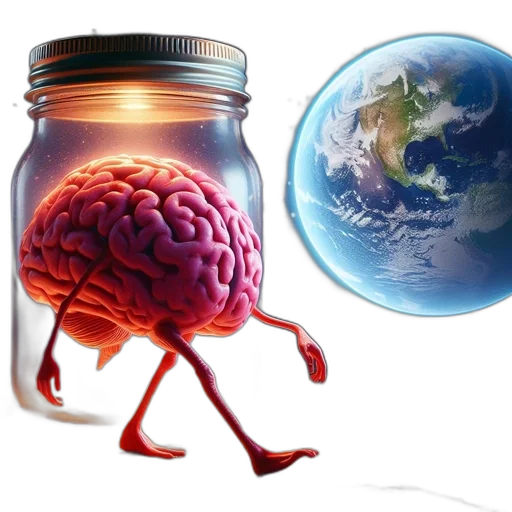 concept art, 3d render, outer space, anthropomorphized transparent PNG cut-out