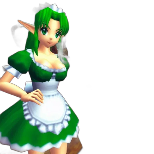 dress, 3d render, concept art, pixel art transparent PNG cut-out