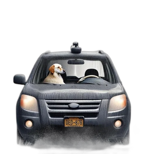 car, animal, photorealistic, concept art transparent PNG cut-out