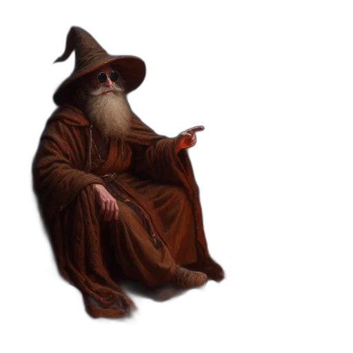 staff, creature, hat, mask transparent PNG cut-out