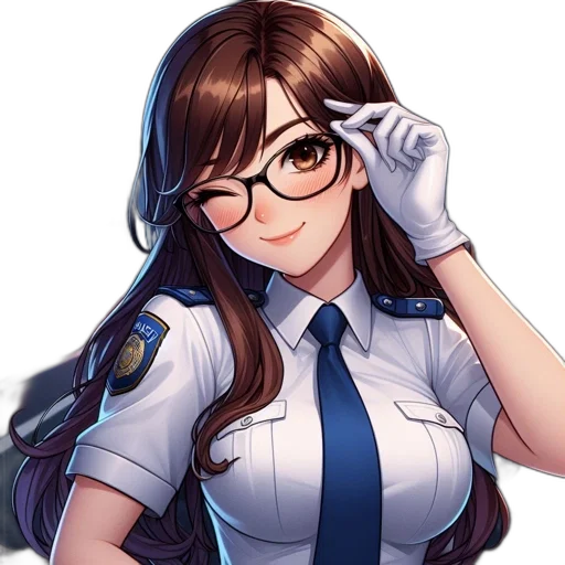 staff, face, anime, pixel art transparent PNG cut-out